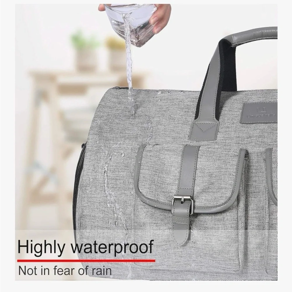 Elegant Gray Convertible Travel Bag
